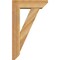Ekena Millwork Traditional Slat Rough Sawn Bracket w/ Offset Brace, Western Red Cedar, 6"W x 18"D x 30"H BKT0604X18X30TRA06RWR - alternate 2